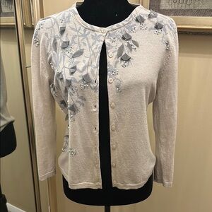 Garnet Hill Embellished cardigan